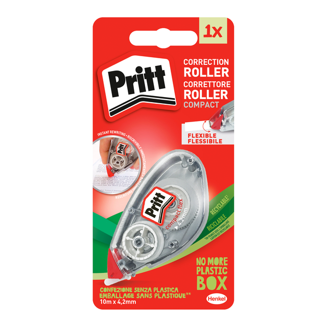 Correctietape Pritt Compact Flex 4.2mmx10m op blister Correctietape Pritt Compact Flex 4.2mmx10m op blister