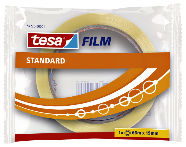 Plakband tesafilm® Standaard 66mx19mm transparant Plakband tesafilm® Standaard 66mx19mm transparant