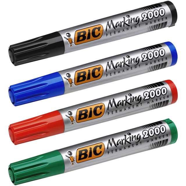 Viltstift Bic 2000 ecolutions rond large zwart Viltstift Bic 2000 ecolutions rond large zwart