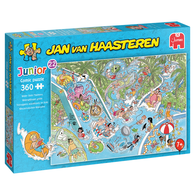 puzzel, bordspel, waterglijbaan, Junior, 17+ stukken