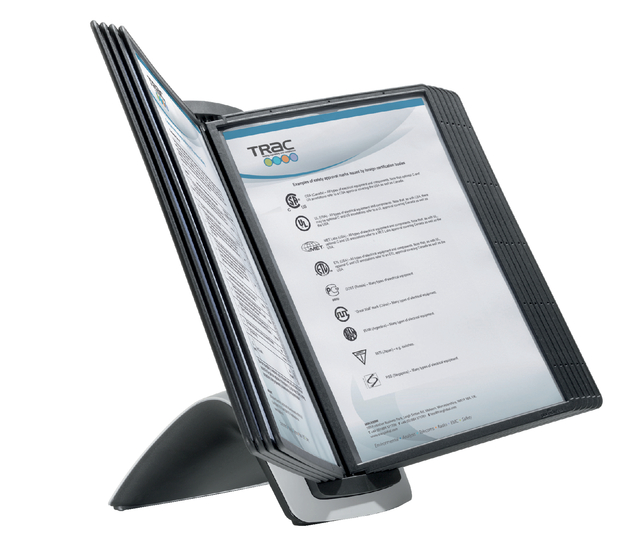 Bureaustandaard Durable 5855 Sherpa Style 10-tassen zwart Bureaustandaard Durable 5855 Sherpa Style 10-tassen zwart