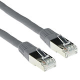 ACT Grijze 25 meter LSZH SFTP CAT6 patchkabel met RJ45 connectoren