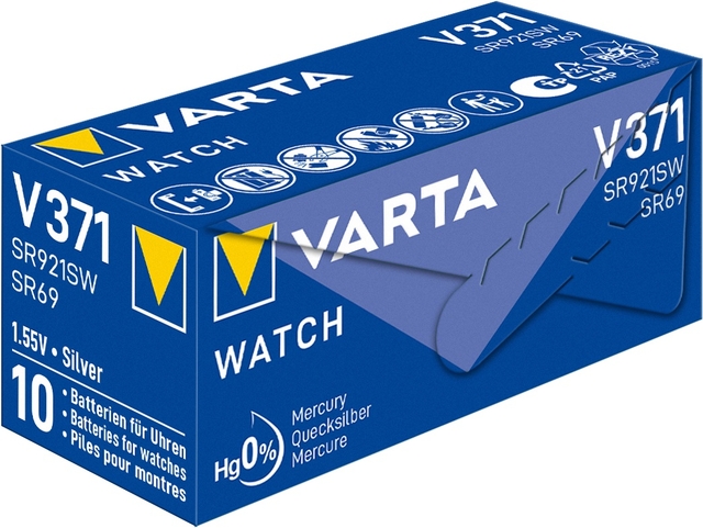 horloge, watch, batterij, silver, Varta