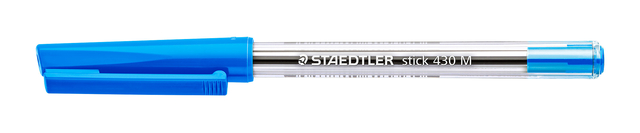 Balpen Staedtler Stick 430 blauw medium