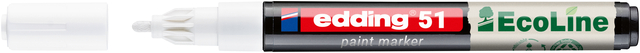 Paintmarker edding 51 EcoLine op waterbasis 1-2mm wit Paintmarker edding 51 EcoLine op waterbasis 1-2mm wit