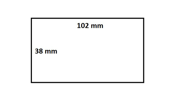 Labeletiket IEZZY Zebra 880191-038D 102x38mm 25mm wit permanent 1790st