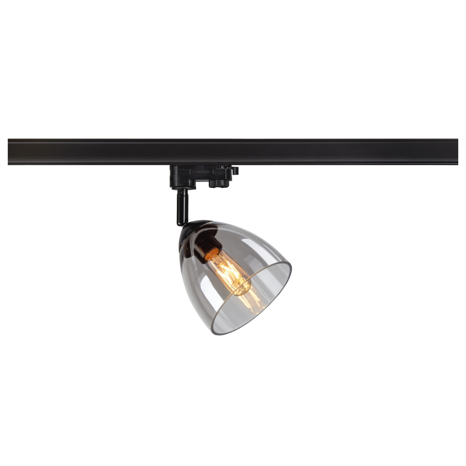 PARA CONE GL 3-fase spot bamboe/transp. 1xGU10 PARA CONE GL 3-fase spot bamboe/transp. 1xGU10