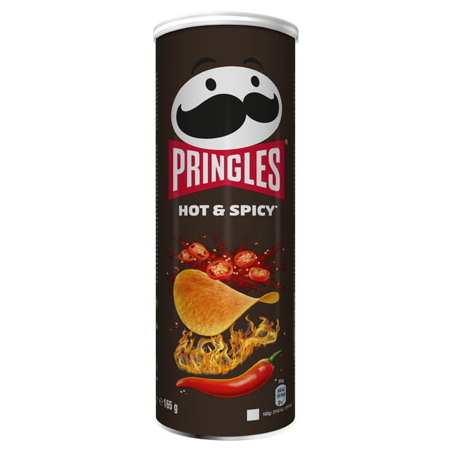 Chips Pringles hot spicy 165gr Chips Pringles hot spicy 165gr