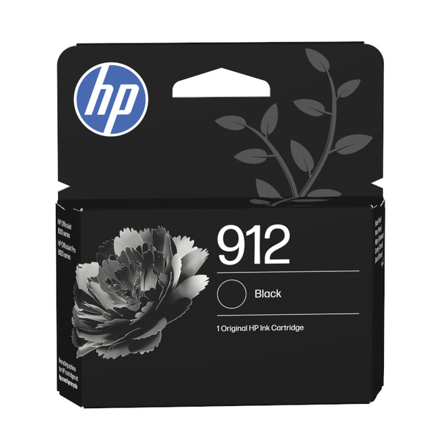 inktcartridge, HP 912, kleur zwart, afbeelding cartridge, printerinkt