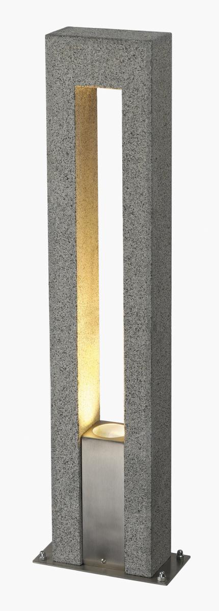 tuinverlichting, buitenlamp, kolomlamp, granietachtig, gouden binnenkant