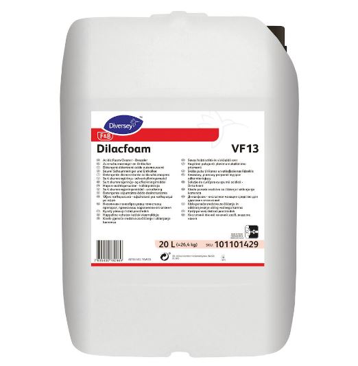 Dilacfoam VF13 Schuimreiniger en Ontkalker can 20ltr Dilacfoam VF13 Schuimreiniger en Ontkalker can 20ltr
