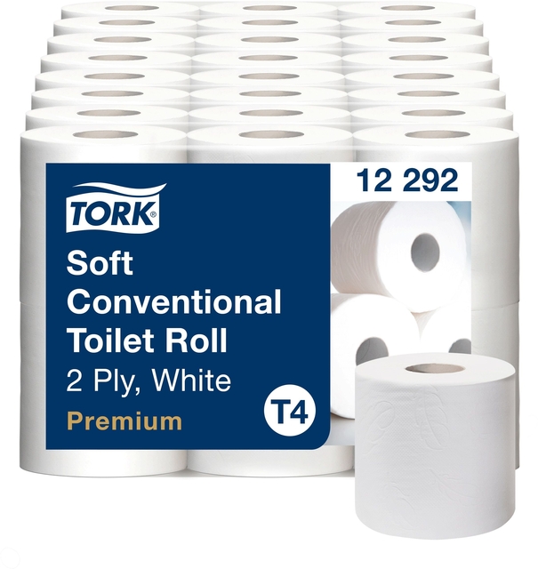 toiletpapier, 2-voud, wit, zacht, premium
