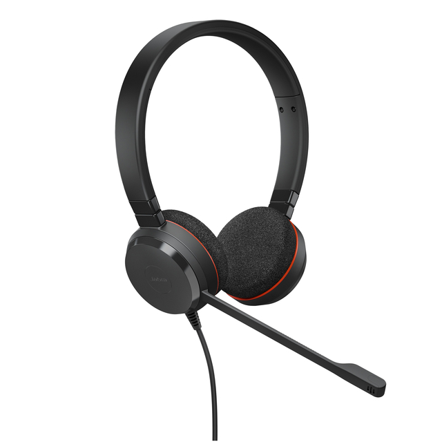 koptelefoon, over-ear, met-stekersa, koptelefoon-kabel, rode accent