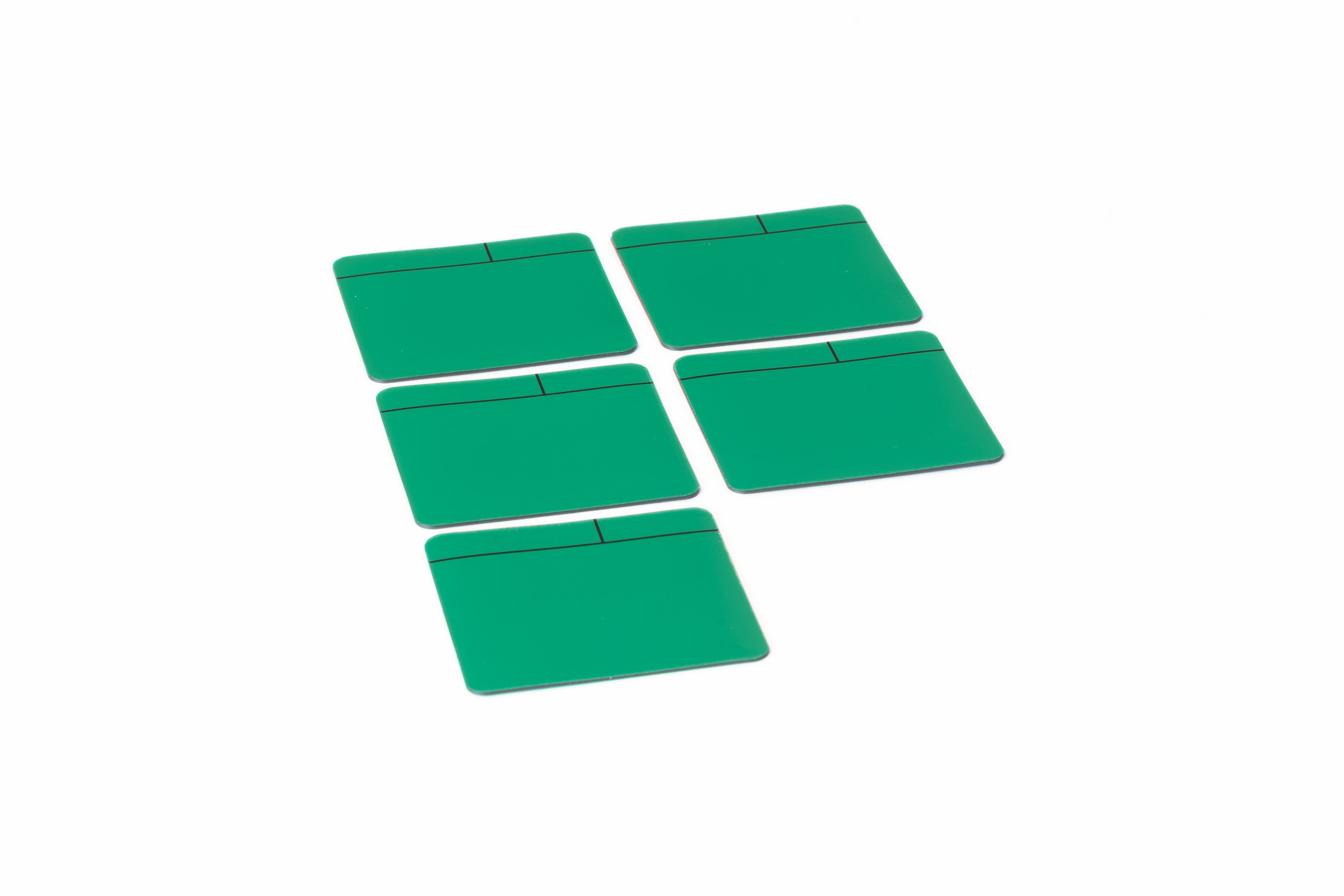 Magneetfolie Scrum groen, set van 5 stuks - 100x100 mm