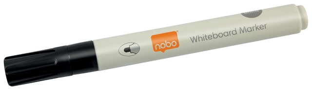 Whiteboardmarker Nobo ronde punt 3mm zwart Whiteboardmarker Nobo ronde punt 3mm zwart