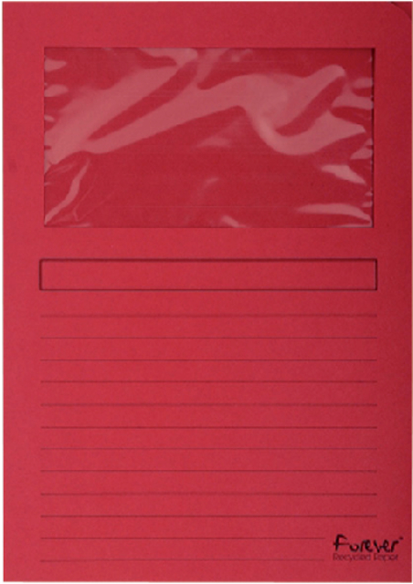 Venstermap Exacompta Forever L-model 120gr rood 100 stuks Venstermap Exacompta Forever L-model 120gr rood 100 stuks