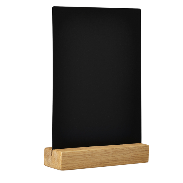 black board, chalkboard, blackboard, wooden base, tabletop stand