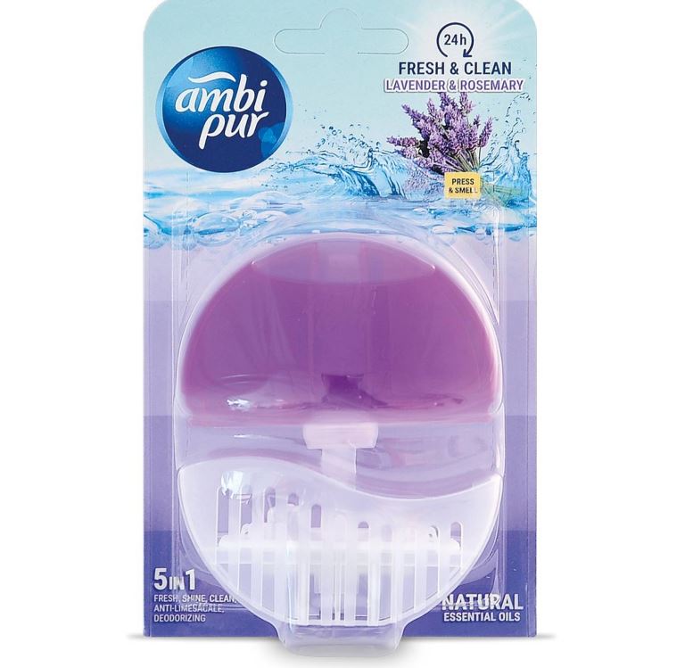 Ambi-Pur Toiletblok Starterkit Lavender en Rosemary 6x55ml