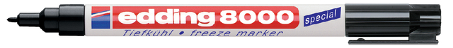 Diepvriesmarker edding 8000 rond 1mm zwart Diepvriesmarker edding 8000 rond 1mm zwart