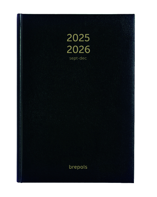 Agenda 2025 2026  Brepols Bretime Lima 16maanden 7dagen/2pagina's zwart Agenda 2025 2026  Brepols Bretime Lima 16maanden 7dagen/2pagina's zwart