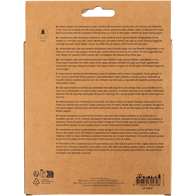 Multistift Creativ Company 4mm set à 12 kleuren