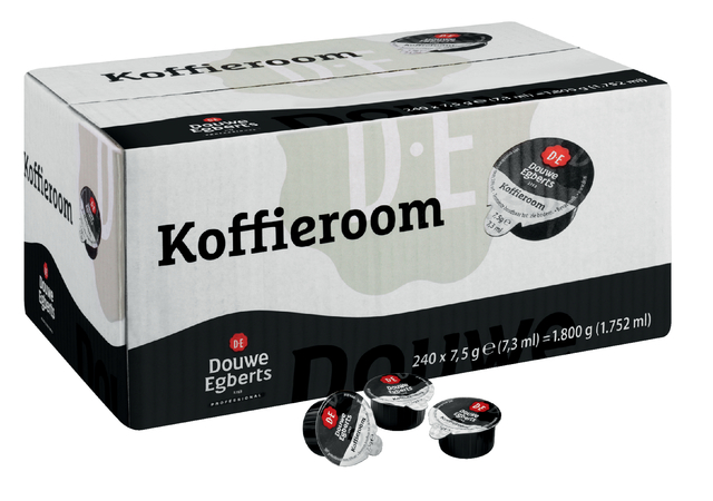 Koffiemelkcups Douwe Egberts halfroom 240x7.5gr Koffiemelkcups Douwe Egberts halfroom 240x7.5gr
