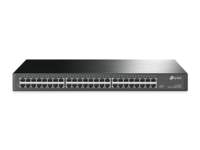 TP-Link TL-SG1048 | Unmanaged Switch | 48 Poorten | Gigabit Ethernet (10/100/1000 Mbps) | 96 Gbps Switchingcapaciteit | 1U Rackmount | Zwart