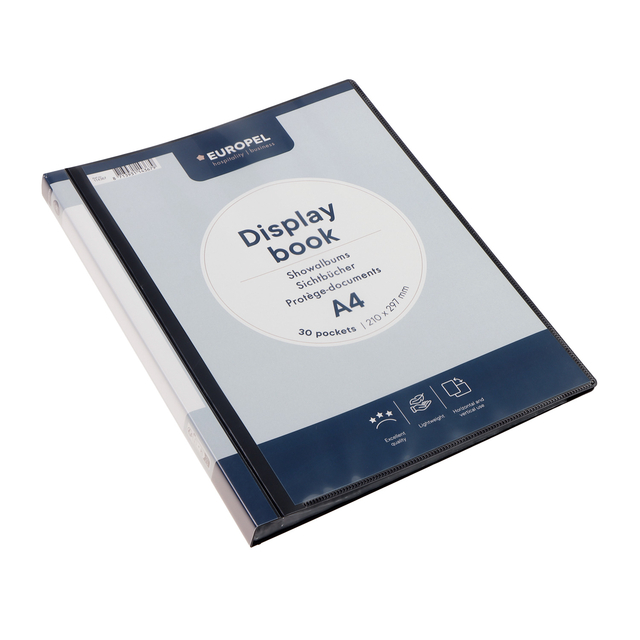 Showmap Europel Frontview A4 30-tassen antraciet Showmap Europel Frontview A4 30-tassen antraciet