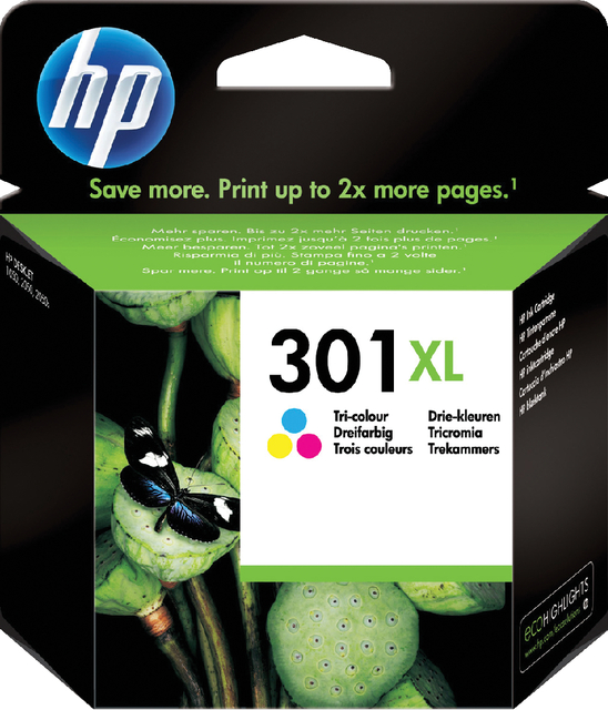 Inktcartridge HP CH564EE 301XL kleur Inktcartridge HP CH564EE 301XL kleur