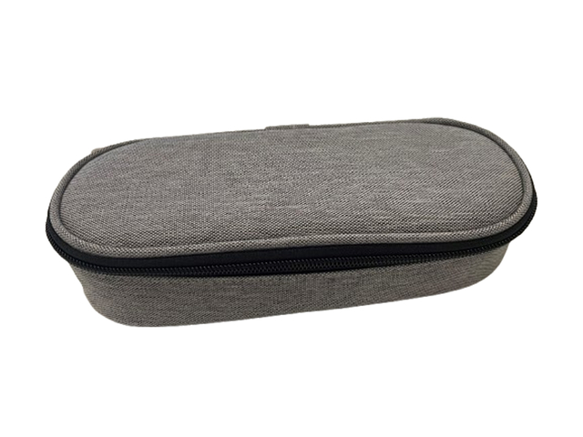 etui, opbergzak, koffergadget, kunststof, grijsgroen
