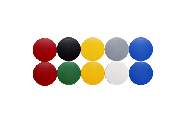 Magneet MAUL Solid 38mm 2500gr assorti 10 stuks Magneet MAUL Solid 38mm 2500gr assorti 10 stuks