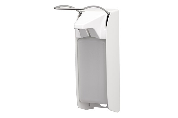 Ingoman Zeepdisper lange beugel alu wit 1 ltr