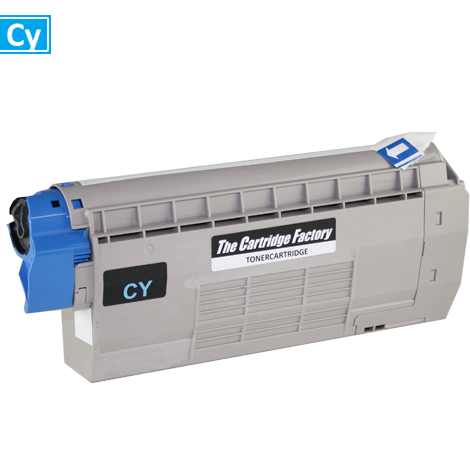 Huismerk toner - Oki (Cartridge) 46507615 compatibel, cyaan