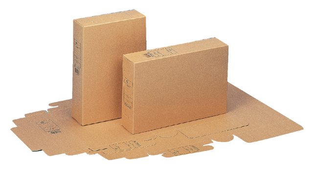 Archiefdoos Esselte A4 met bedrukking bruin Archiefdoos Esselte A4 met bedrukking bruin