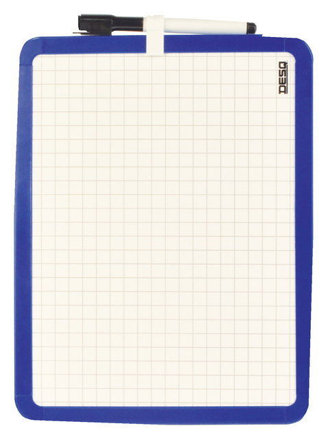 Whiteboard Desq 21x28cm tweezijdig magnetisch Whiteboard Desq 21x28cm tweezijdig magnetisch