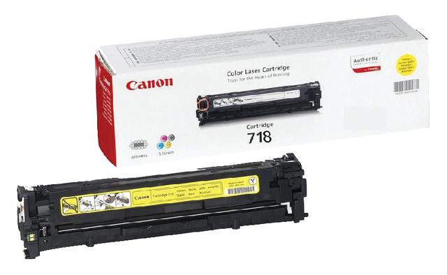 Tonercartridge Canon 718 geel Tonercartridge Canon 718 geel