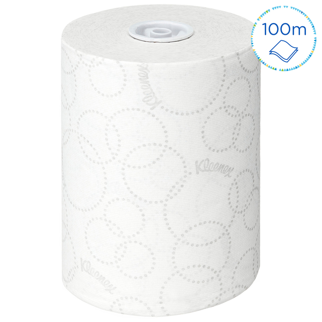 Handdoekrol Kleenex Ultra Slimroll 2-laags 100m wit 6781
