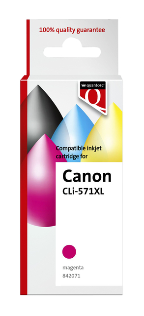 Inktcartridge Quantore alternatief tbv Canon CLI-571XL rood Inktcartridge Quantore alternatief tbv Canon CLI-571XL rood