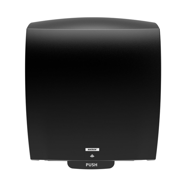 Handdoekroldispenser Katrin systeemrol elektrisch zwart 84753 Handdoekroldispenser Katrin systeemrol elektrisch zwart 84753