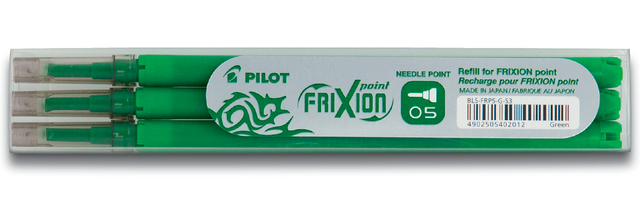 Rollerpenvulling PILOT friXion fijn groen set à 3 stuks Rollerpenvulling PILOT friXion fijn groen set à 3 stuks