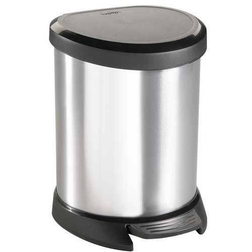 VepaBins Pedaalemmer 20l Decobin Metaal-Zwart
