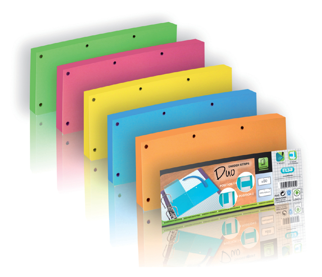 Scheidingsstrook Oxford duo 240x105mm oranje 60 stuks