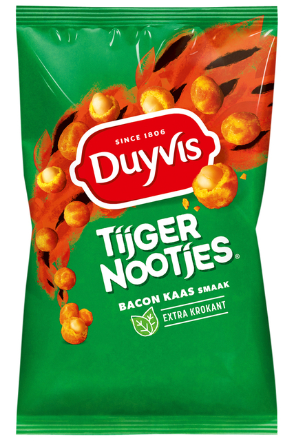 Tijgernootjes Duyvis  bacon kaas zak 1kg Tijgernootjes Duyvis  bacon kaas zak 1kg