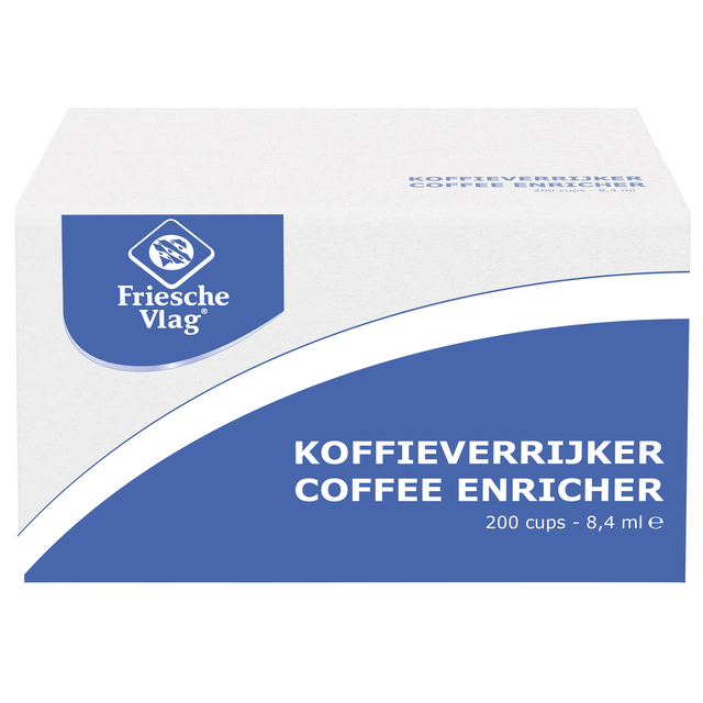Koffiemelk Friesche Vlag aluminium cupjes 9gr 200 stuks Koffiemelk Friesche Vlag aluminium cupjes 9gr 200 stuks
