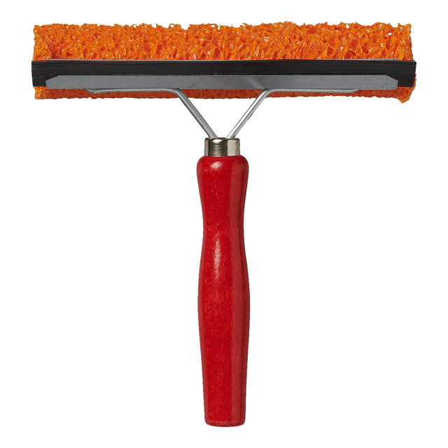 Raamtrekker ProPlus met houten steel 145mm rood Raamtrekker ProPlus met houten steel 145mm rood