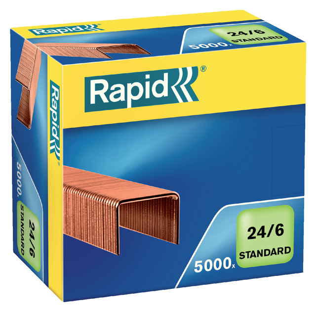 Nieten Rapid 24/6 verkoperd standaard 5000 stuks Nieten Rapid 24/6 verkoperd standaard 5000 stuks