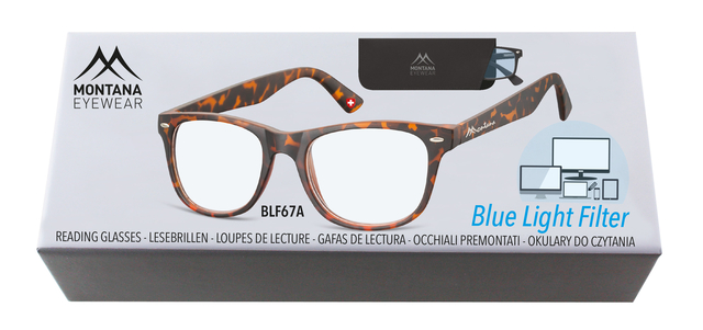 Leesbril Montana +2.50 dpt blue light filter turtle