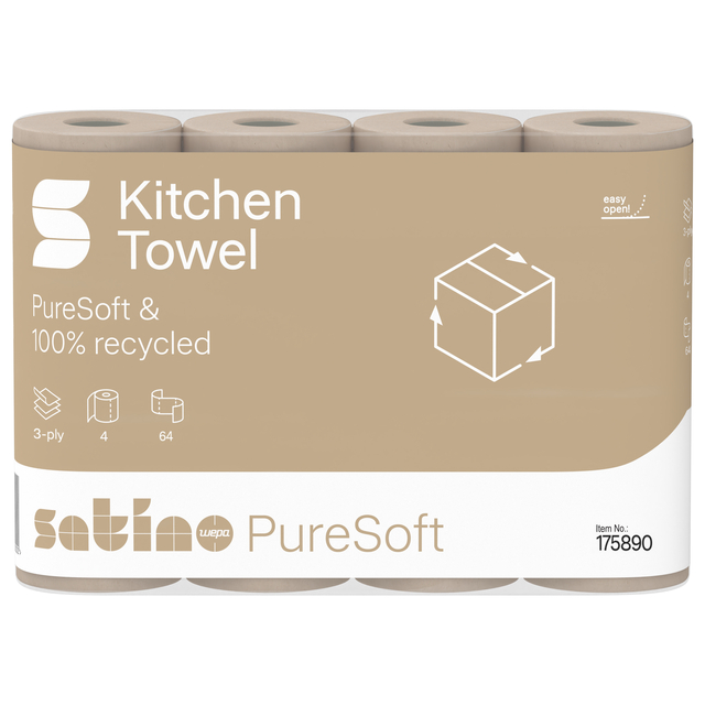 keukenpapier, paper towels, towel roll, 3-ply, puresoft