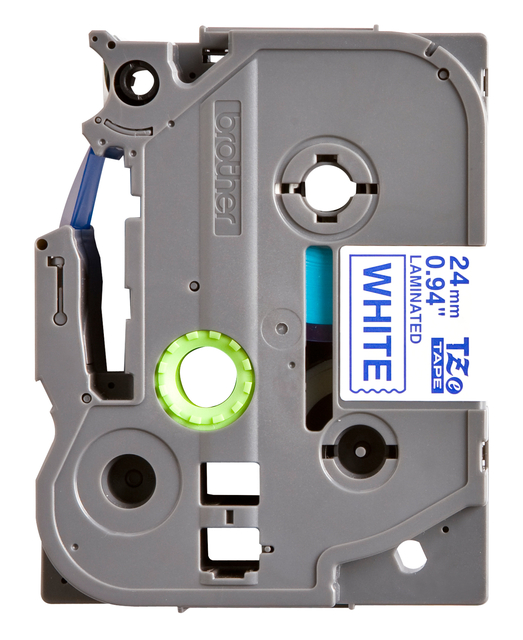 Labeltape Brother P-touch TZe-253 standaard 24mm blauw op wit