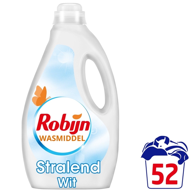 wasmiddel, vloeibaar wasmiddel, stralend wit, kleur wit, 52 wasbeurten